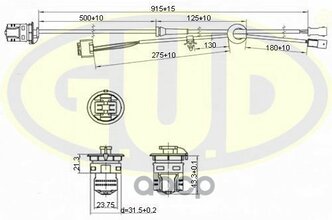 Датчик Abs Задн Vw Passat/Skoda Superb G.U.D арт. GABS01014