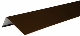 Наличник оконный металлический полиэстер Hauberk 1250 мм коричневый RAL 8017
