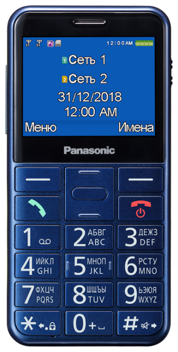 Мобильный телефон Panasonic KX-TU150RUC, синий