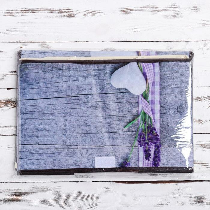 Короб стеллажный для хранения с крышкой «Лаванда», 37×24×24 см - фотография № 6