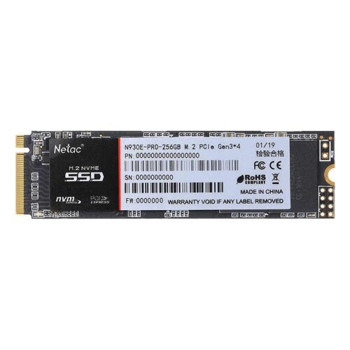 Накопитель SSD Netac M.2 2280 N930E Pro NVMe PCIe 256GB NT01N930E-256G-E4X
