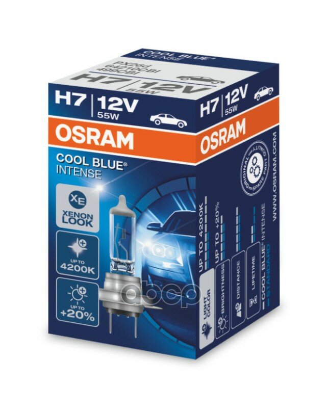  Osram Cool Blue Intense (12v, 55w) H7 Px26d 64210cbi Osram . 64210CBI