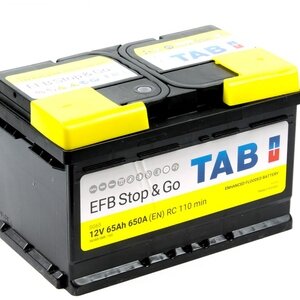 Аккумулятор TAB EFB Start-Stop 65 Ач 650А низкий