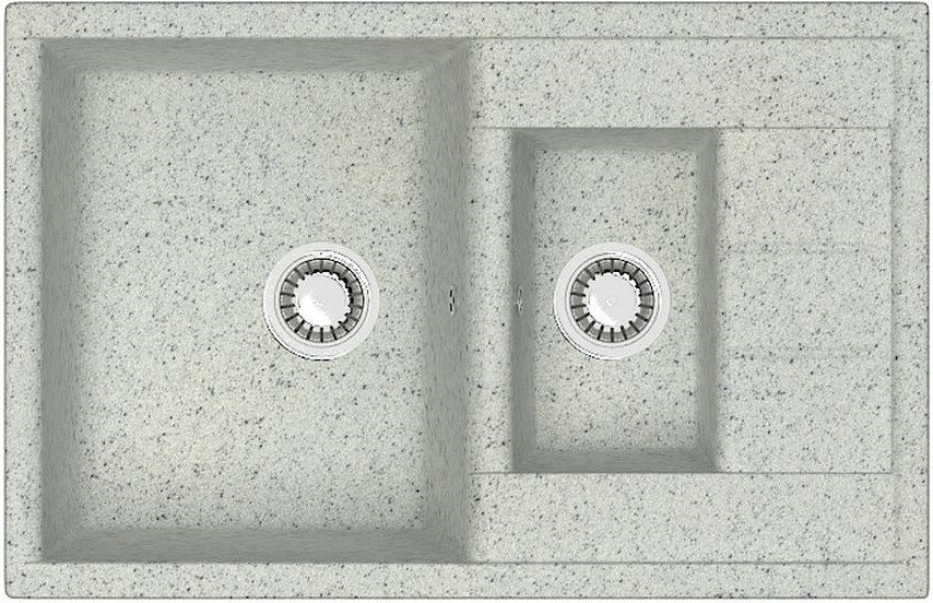 Кухонная мойка Zett Lab Модель 210 светло-серый матовый T210Q010