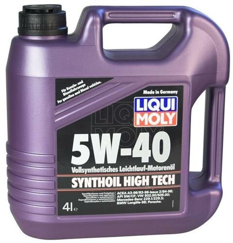 LIQUI MOLY 1915 Масло мотор Synthoil High Tech 5W-40 (4 л.)