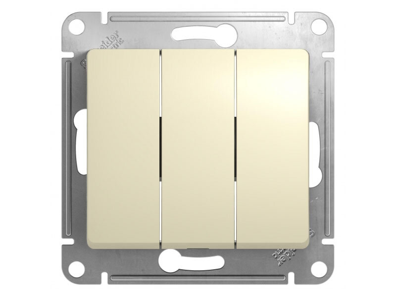 Выключатель Schneider Electric SE Glossa 10АХ Beige SE GSL000231