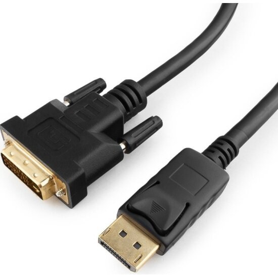 Кабель CABLEXPERT DisplayPort-DVI CC-DPM-DVIM-3M, 20M/25M, 3.0м, черный