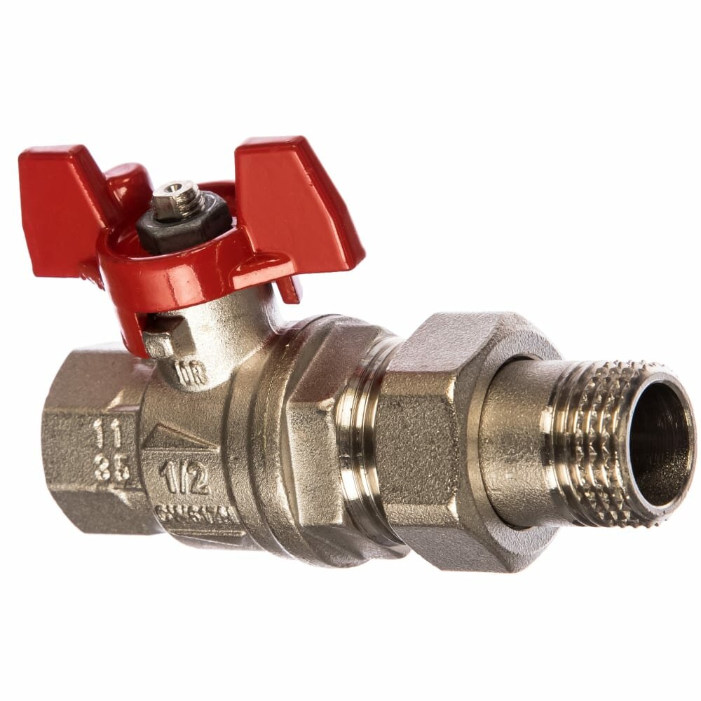 фото RUB кран шаровой 1/2 дюйма, американка S90D36