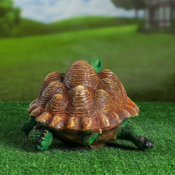 Садовая фигура "Черепаха" 30х23х16 см - фотография № 3