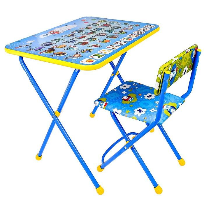 Комплект детской мебели «Познайка. Азбука» складной, цвета стула микс - фотография № 1