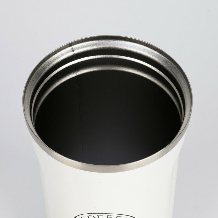 Термокружка, серия: Original, "Мастер К. Coffee" 500 мл, сохраняет тепло 10 ч, белая - фотография № 4