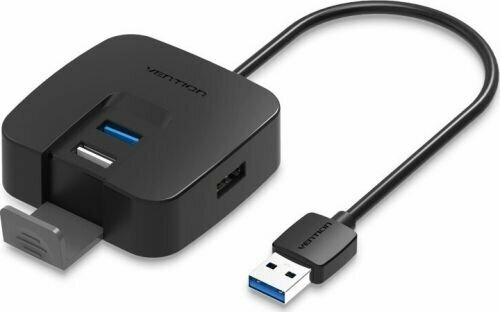 Концентратор Vention OTG USB 3.0/2.0 CHABF на 4 порта, 1м, черный