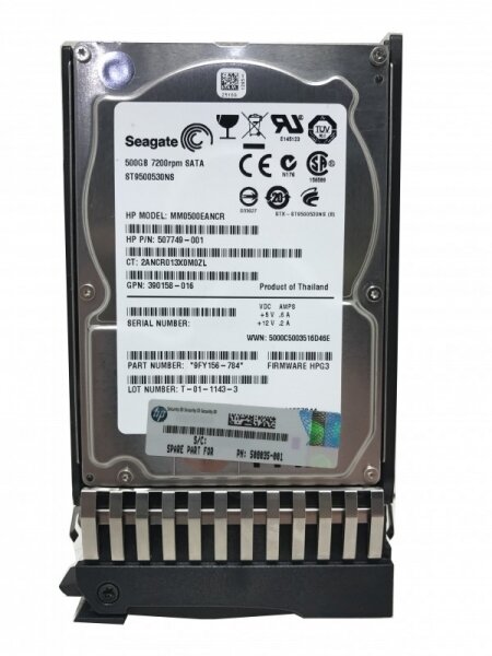   HP 507749-001 500Gb SATAIII 2,5" HDD