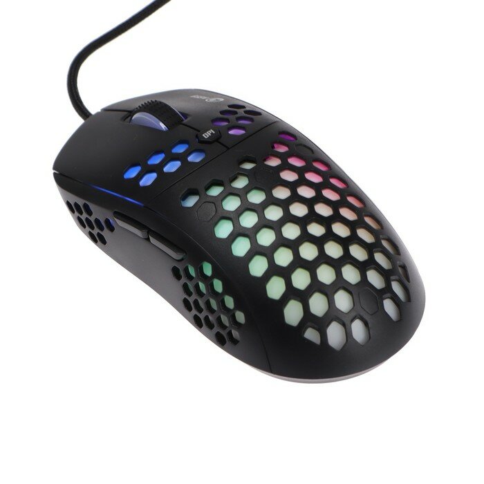 Marvo Мышь MARVO M399, игровая, проводная, подсветка, 6400 dpi, USB, чёрная