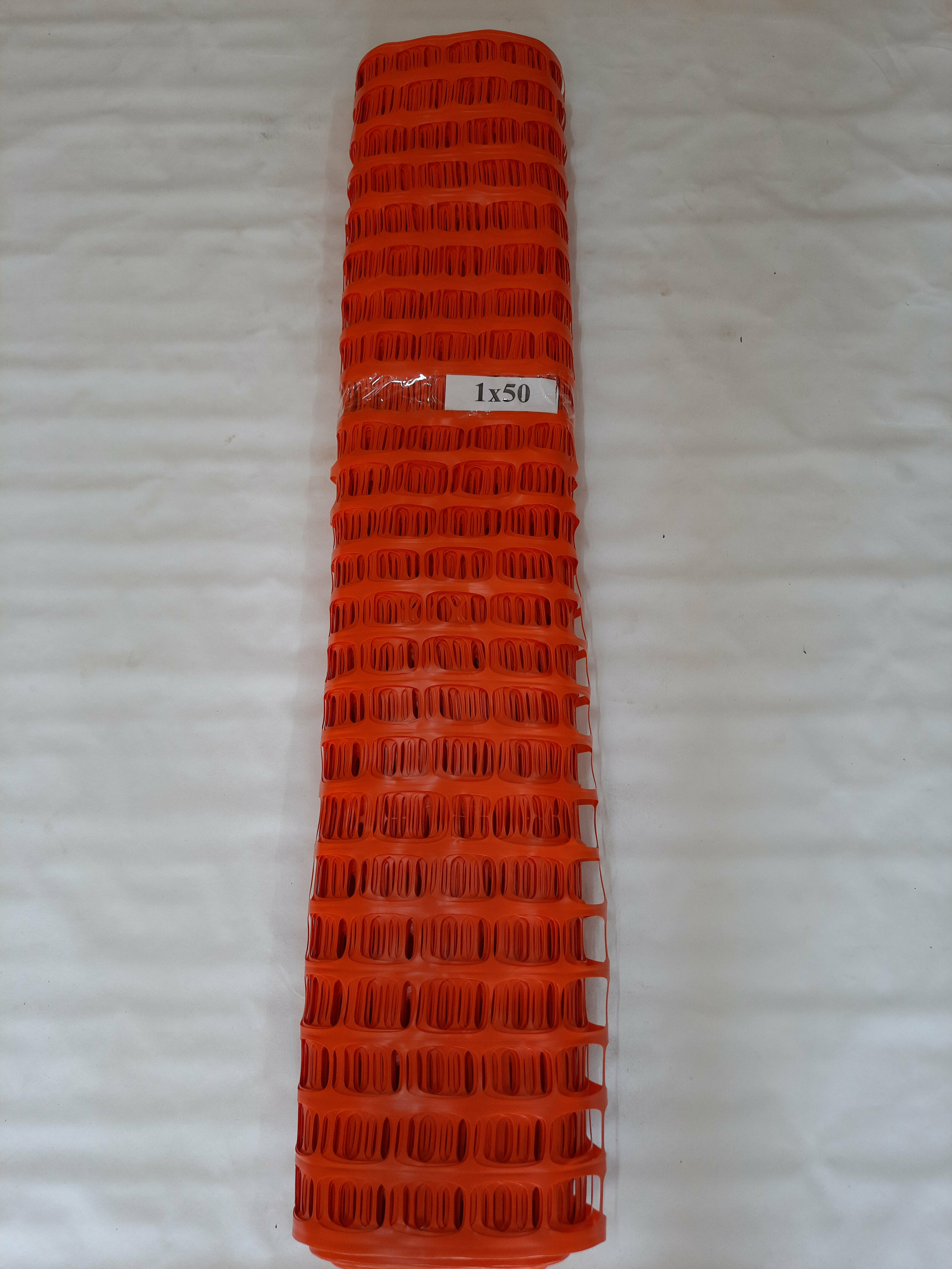 Аварийное ограждение оранжевая сетка из пластика с ячейкой 35х55 размер 1х50 м - фотография № 2