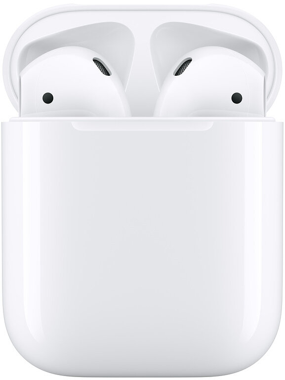 Гарнитура беспроводная Apple AirPods 2 with Charging Case 2019 (без беспроводной зарядки чехла) MV7N2RU/A, Белый