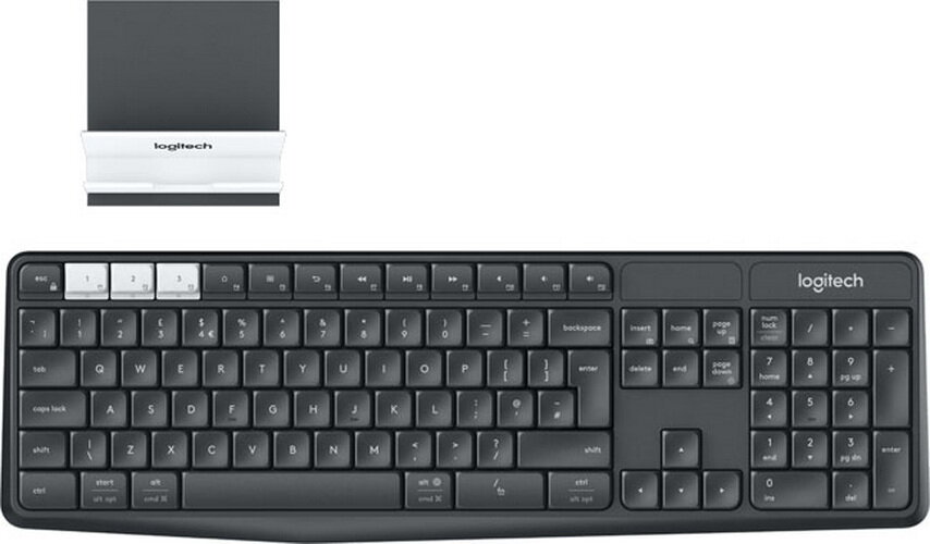 (920-008184) Клавиатура Беспроводная Logitech Wireless Multi-Device Keyboard and Stand Combo K375s Graphite