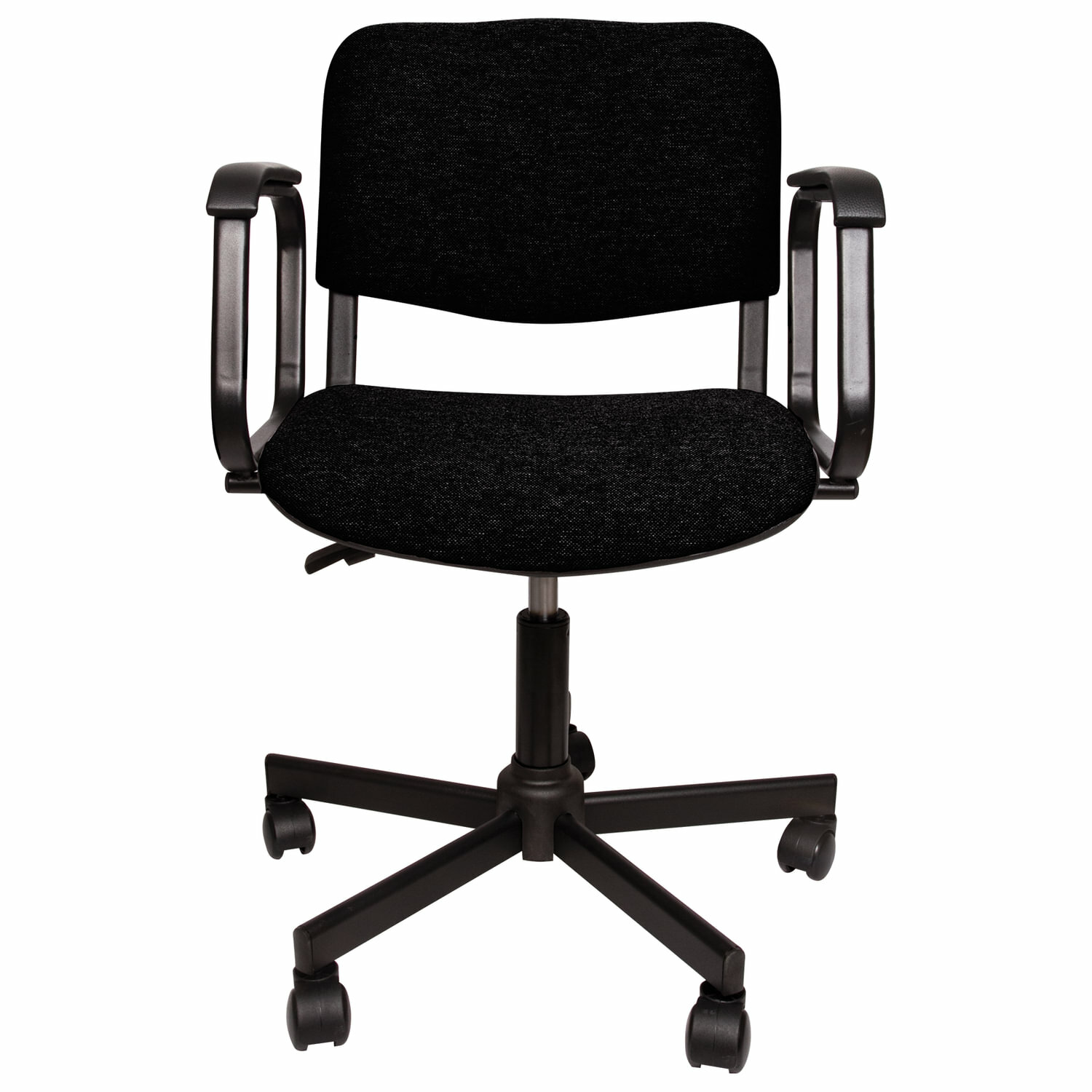 Кресло компьютерное Самсон КР08, с подлокотниками, ткань, до 120 кг, черное (КР01.00.08-101-) - фотография № 4