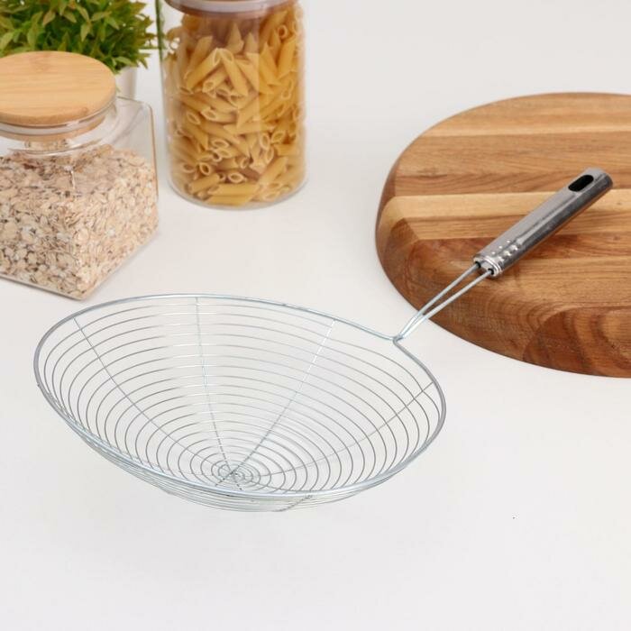 фото Шумовка Доляна «Металлик», 42 см, d=23 см