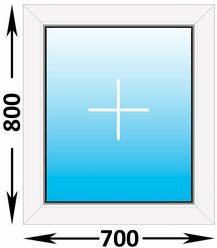 Пластиковое окно Veka WHS 60 глухое 700x800 (ширина Х высота) (700Х800)