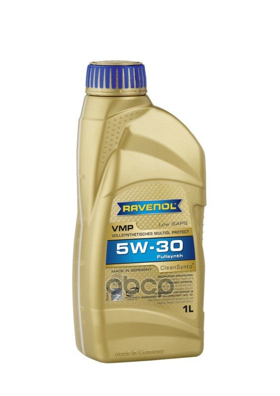 Масло Моторное Ravenol Vmp 5w-30 Синтетическое 1 Л 4014835723313 Ravenol арт. 4014835723313