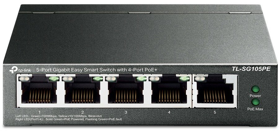 Коммутатор (switch) TP-Link TL-SG105PE