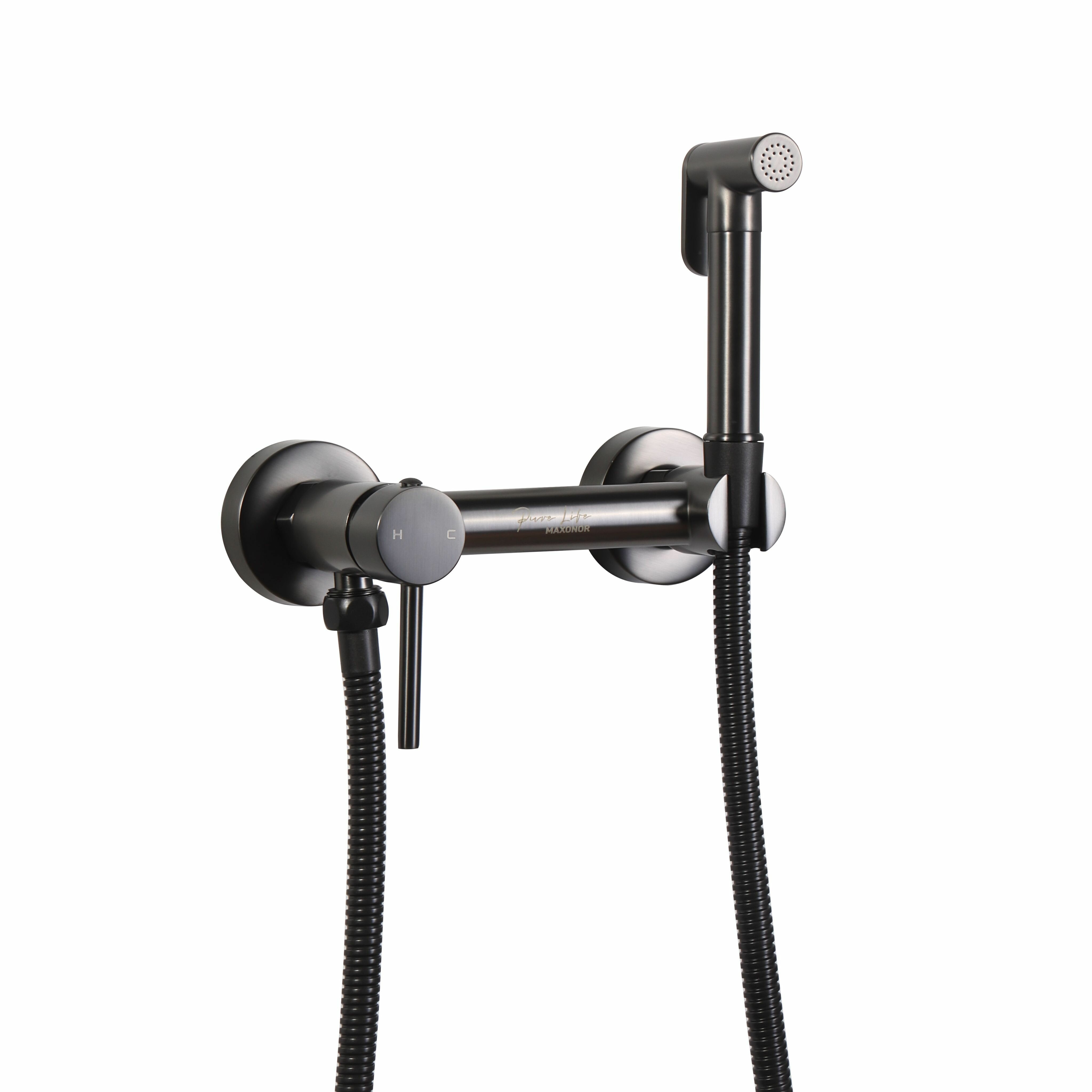 фото Гигиенический смеситель Maxonor Pure Life PL6502-9 Пепельный