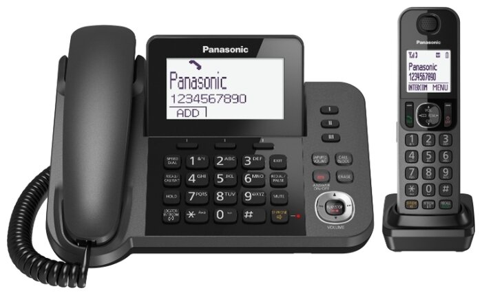 Радиотелефон Panasonic KX-TGF320RUM, серый металлик