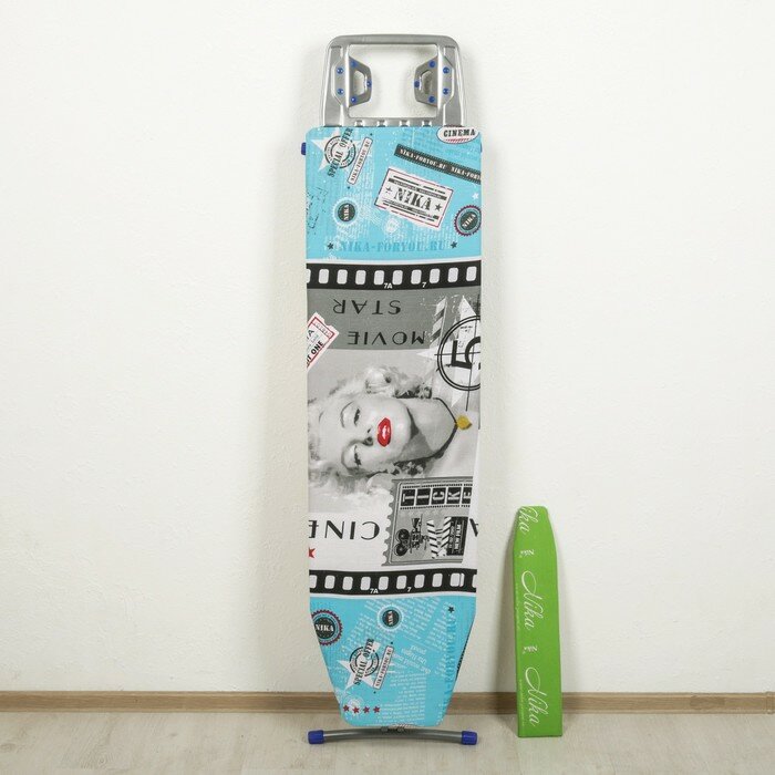 Доска гладильная Nika "Ника 3+", 122x35 см, два положения высоты 70,85 см, рисунок микс - фотография № 7