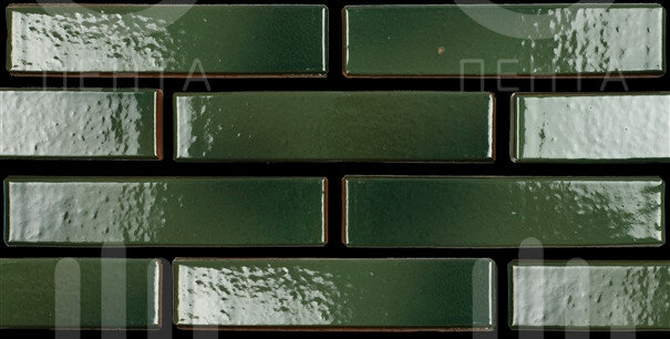 Глазурованный кирпич - зеленый 641 м2