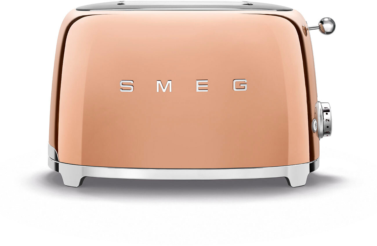 Тостер Smeg (TSF01RGEU) на 2 ломтика (Rose Gold)