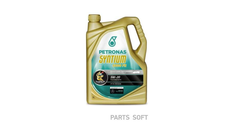 PETRONAS 70265M12EU 18375019 SYNTIUM 5000 FR 5W20 5L масло моторное \ API SN, ACEA A1/B1, FORD M2C948-B