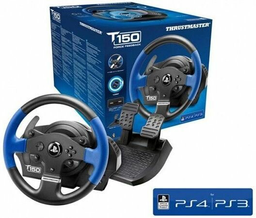 Руль ThrustMaster T150 RS EU Version 14кноп. (с педалями) черный