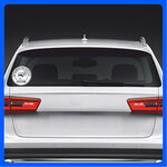Наклейка на авто надпись на стекло на кузов автомобиля без фона артиллерия басса 20х20 см. - изображение