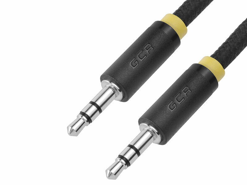 Аксессуар GCR 3.5 Jack M - 3.5 Jack M 1.5m Black-Yellow GCR-AVC8114-1.5m