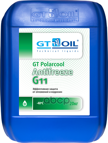 Антифриз Gt Polarcool G11 Зеленый 20 Кг GT OIL арт. 4634444008757