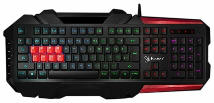 Клавиатура A4Tech B3590R Gamer LED Black-Red USB