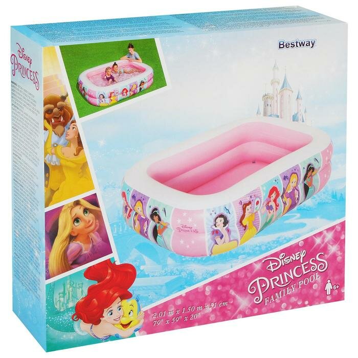 Bestway Бассейн надувной Princess, 201 х 150 х 51 см, от 3 лет, 91056 Bestway - фотография № 5