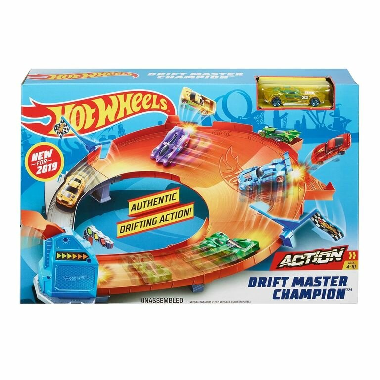 Hot Wheels Игровой набор Чемпион Мастер дрифта, GBF84