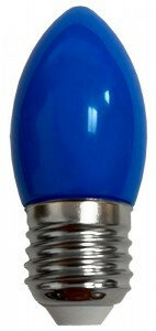 Светодиодная LED лампа Ecola свеча E27 2W Синий матовая 82x37 C7TB20ELY (упаковка 25 штук)