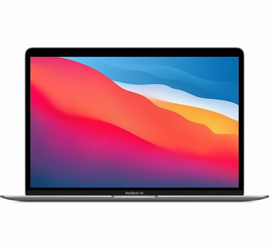 Ноутбук Apple MacBook Air 13 (2020) Space Gray MGN63 (Apple M1/13.3"/2560x1600/8GB/256GB SSD/DVD нет/Apple graphics 7-core/Wi-Fi/macOS)