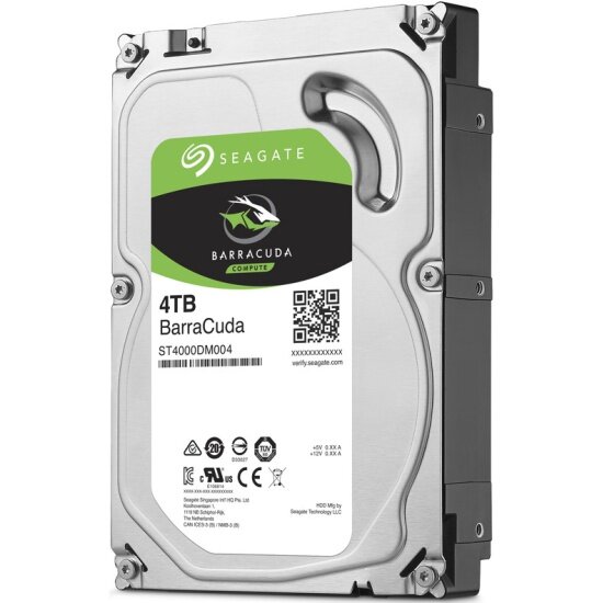 Жесткий диск SEAGATE Barracuda 3.5" 4.0 Tb SATA III 256 Mb 5400 rpm ST4000DM004