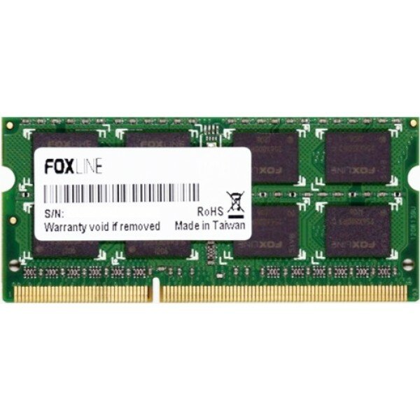 Модуль памяти Foxline SO-DIMM DDR3L 8GB 1600 CL11 (512*8) 1.35V