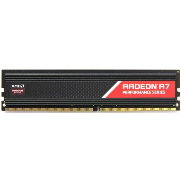 Модуль памяти 8GB AMD Radeon™ DDR4 2666 DIMM R7 Performance Series Black Gaming Memory R7S48G2606U2S Non-ECC, CL16, 1.2V, Heat Shield, RTL