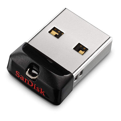 Флешка USB Sandisk Cruzer Fit 16ГБ, USB2.0, черный [sdcz33-016g-g35]