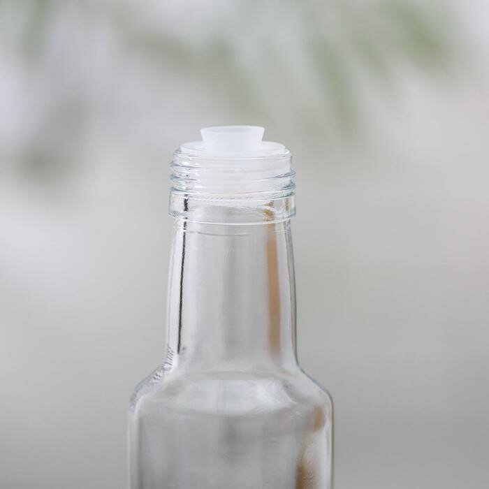 Бутыль стеклянная для соусов и масла с металлической крышкой «Феб», 300 мл, 5×24 см - фотография № 2