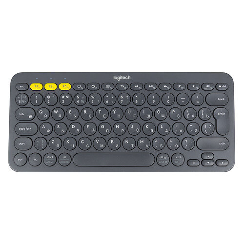 Клавиатура Logitech Multi-Device K380, беспроводная, темно-серый [920-007584]