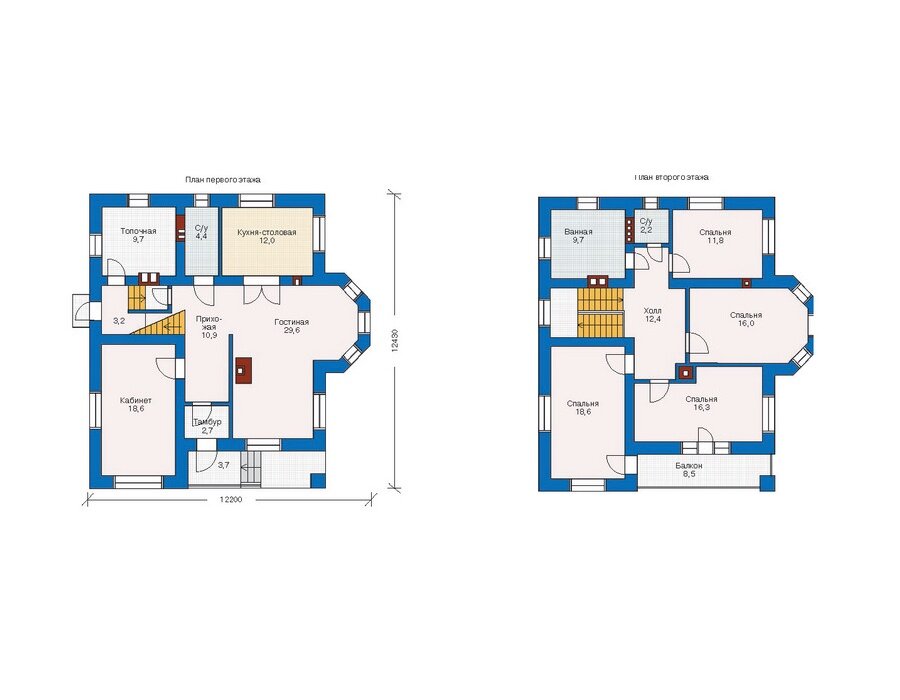 Проект дома Plans-71-11 (178 кв.м, кирпич) - фотография № 2