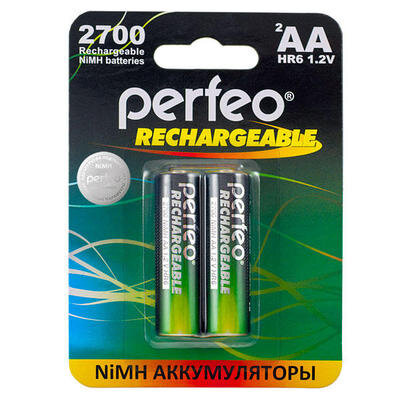 аккумулятор AA - Perfeo 2700 mAh PF Aa2700/2bl (2 штуки) .