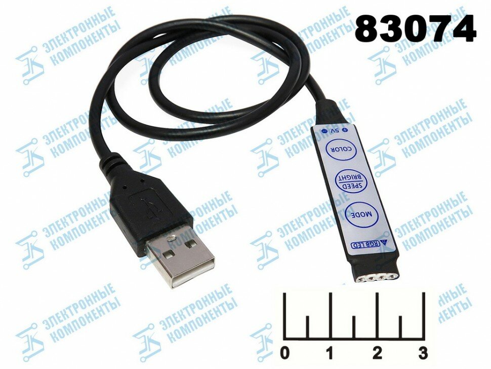 Контроллер для светодиодной ленты RGB 5V/3*2A (USB штекер) WLC-C/01